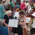 Frances and Vicky from the GSB chat, An Orchestral Big Play Day, Risby, Suffolk - 4th July 2026