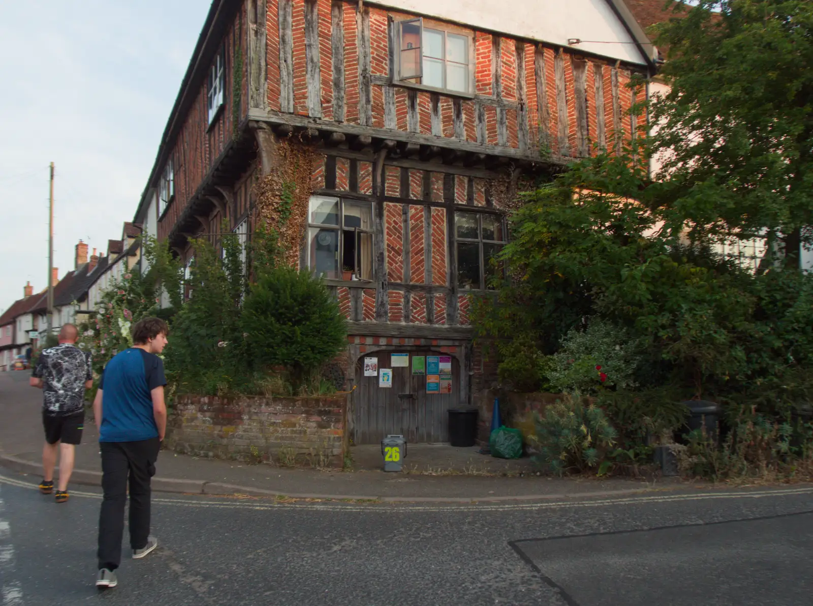 A fancy timber-framed building on Gracechurch Street, from Sausage and Chips in Debenham, Suffolk - 9th July 2026