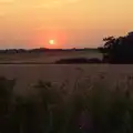 The sun sets over Suffolk, Sausage and Chips in Debenham, Suffolk - 9th July 2026