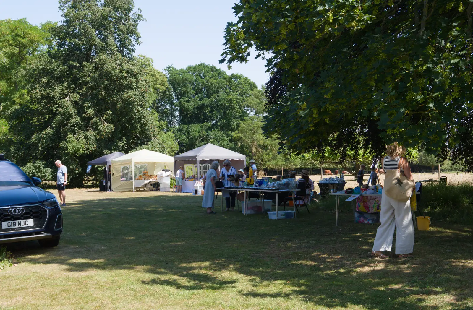 Under the trees at Barningham House, from The GSB at Barningham, West Suffolk - 11th July 2026