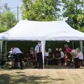 The Gislingham Silver Band under a marquee, The GSB at Barningham, West Suffolk - 11th July 2026