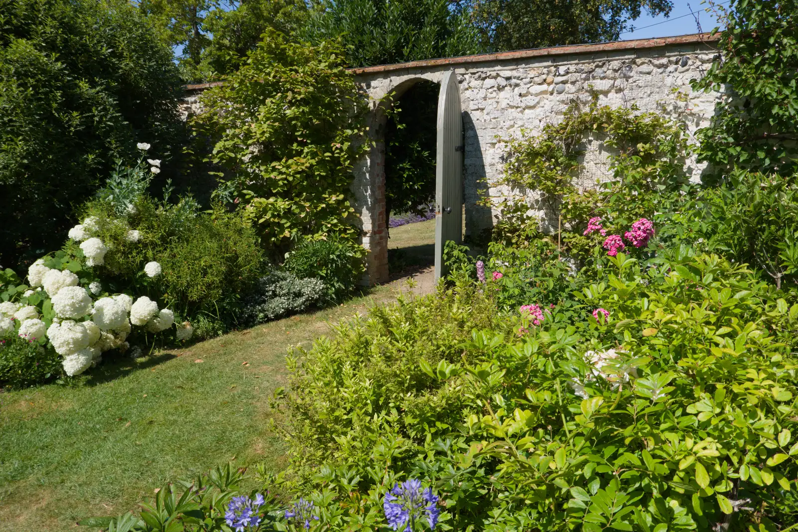 A walled garden, from The GSB at Barningham, West Suffolk - 11th July 2026