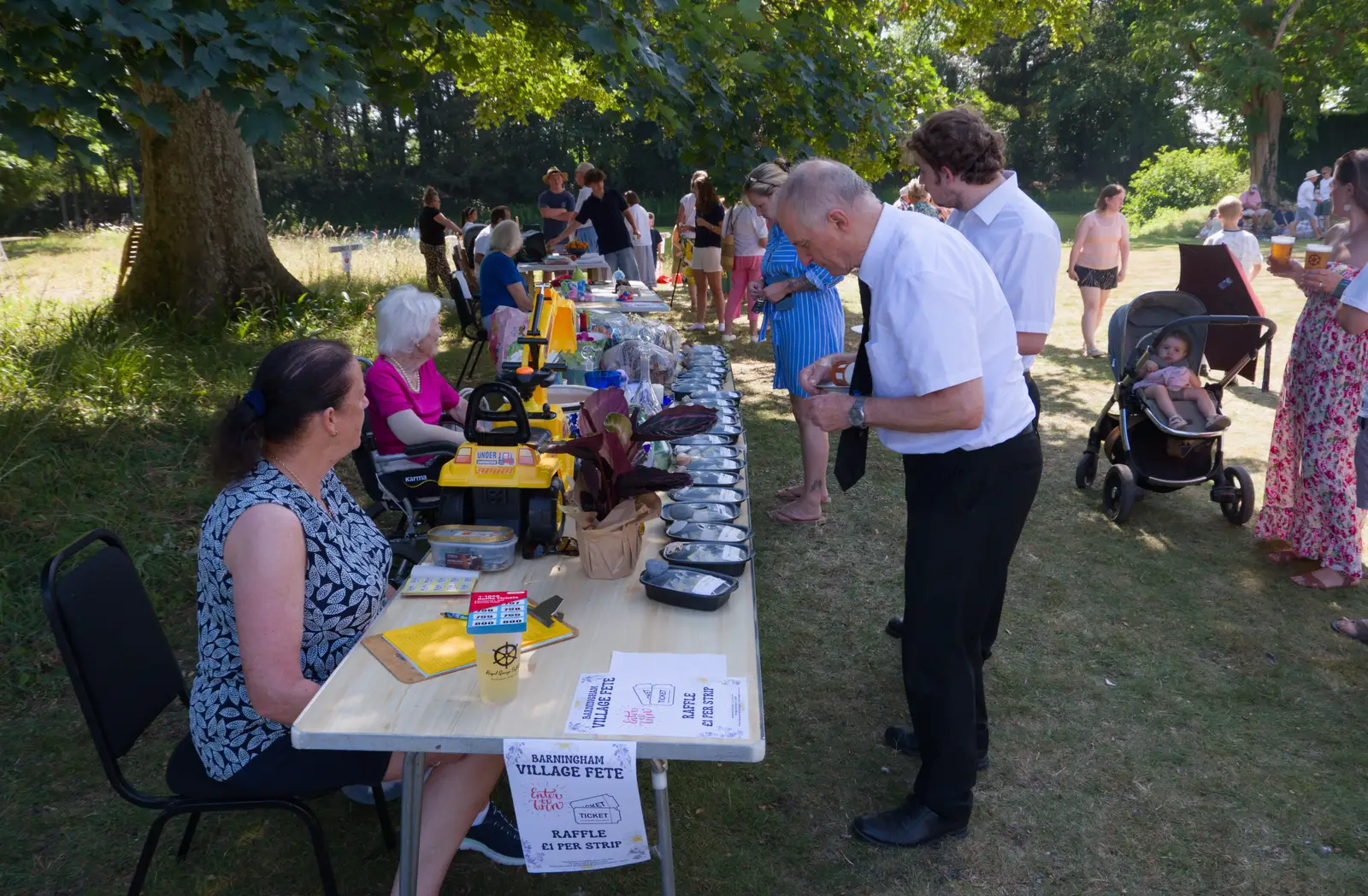 David gets some raffle tickets, from The GSB at Barningham, West Suffolk - 11th July 2026