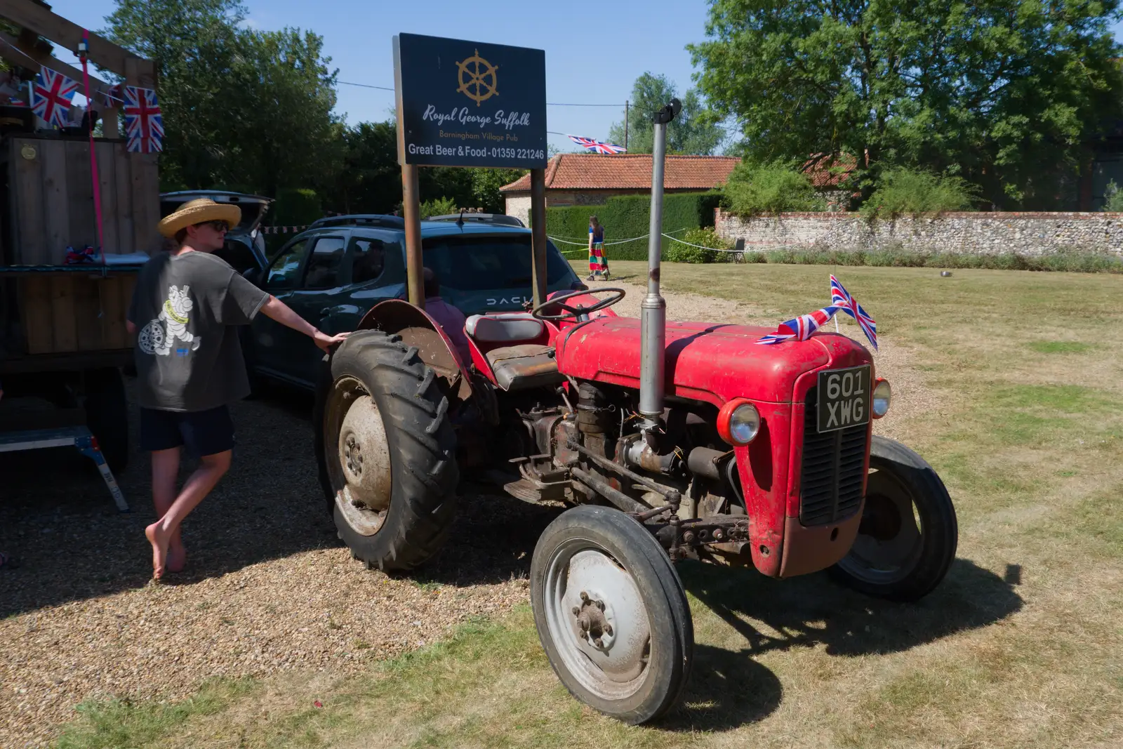 A Massey-Ferguson, from The GSB at Barningham, West Suffolk - 11th July 2026