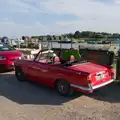 There's a lovely Triumph Herald convertible, Harry's Karate Kamp, Harbour Campsite, Southwold - 12th July 2026