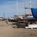 Isobel roams around the boatyards, Harry's Karate Kamp, Harbour Campsite, Southwold - 12th July 2026