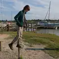 Harry stands on a post, Harry's Karate Kamp, Harbour Campsite, Southwold - 12th July 2026