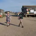 Harry tries to avoid the camera, Harry's Karate Kamp, Harbour Campsite, Southwold - 12th July 2026