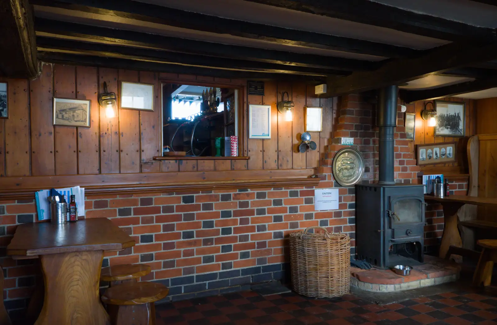 A floor-level hatch by the bar, from Harry's Karate Kamp, Harbour Campsite, Southwold - 12th July 2026