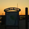 You are here on a sign, Harry's Karate Kamp, Harbour Campsite, Southwold - 12th July 2026