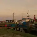 Fishing boats in the dusk, Harry's Karate Kamp, Harbour Campsite, Southwold - 12th July 2026