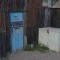 Corrugated sheds and a singposted letter box, Harry's Karate Kamp, Harbour Campsite, Southwold - 12th July 2026