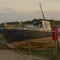 A derelict fishing boat in the dusk light, Harry's Karate Kamp, Harbour Campsite, Southwold - 12th July 2026
