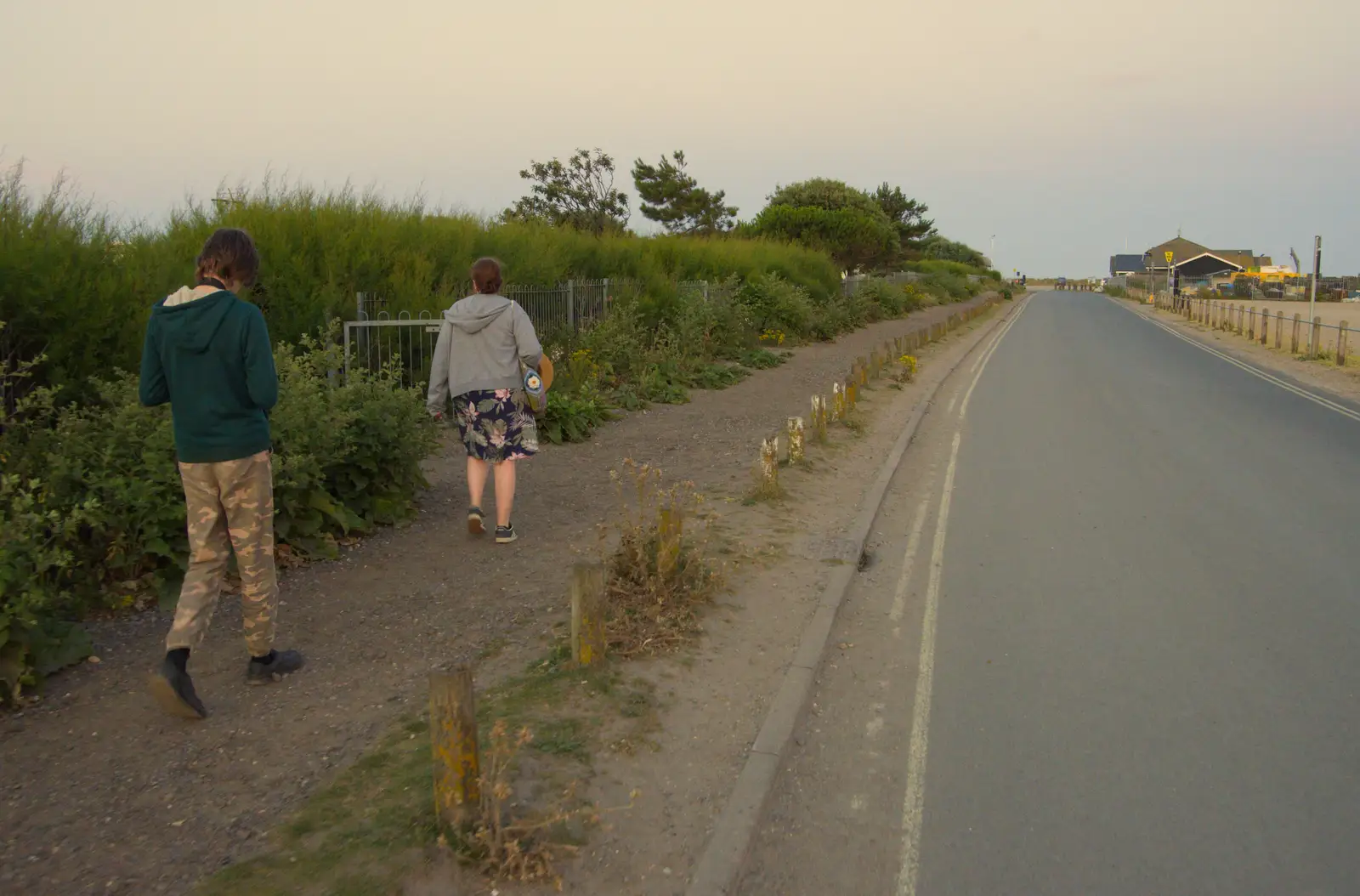 We head back to the campsite, from Harry's Karate Kamp, Harbour Campsite, Southwold - 12th July 2026