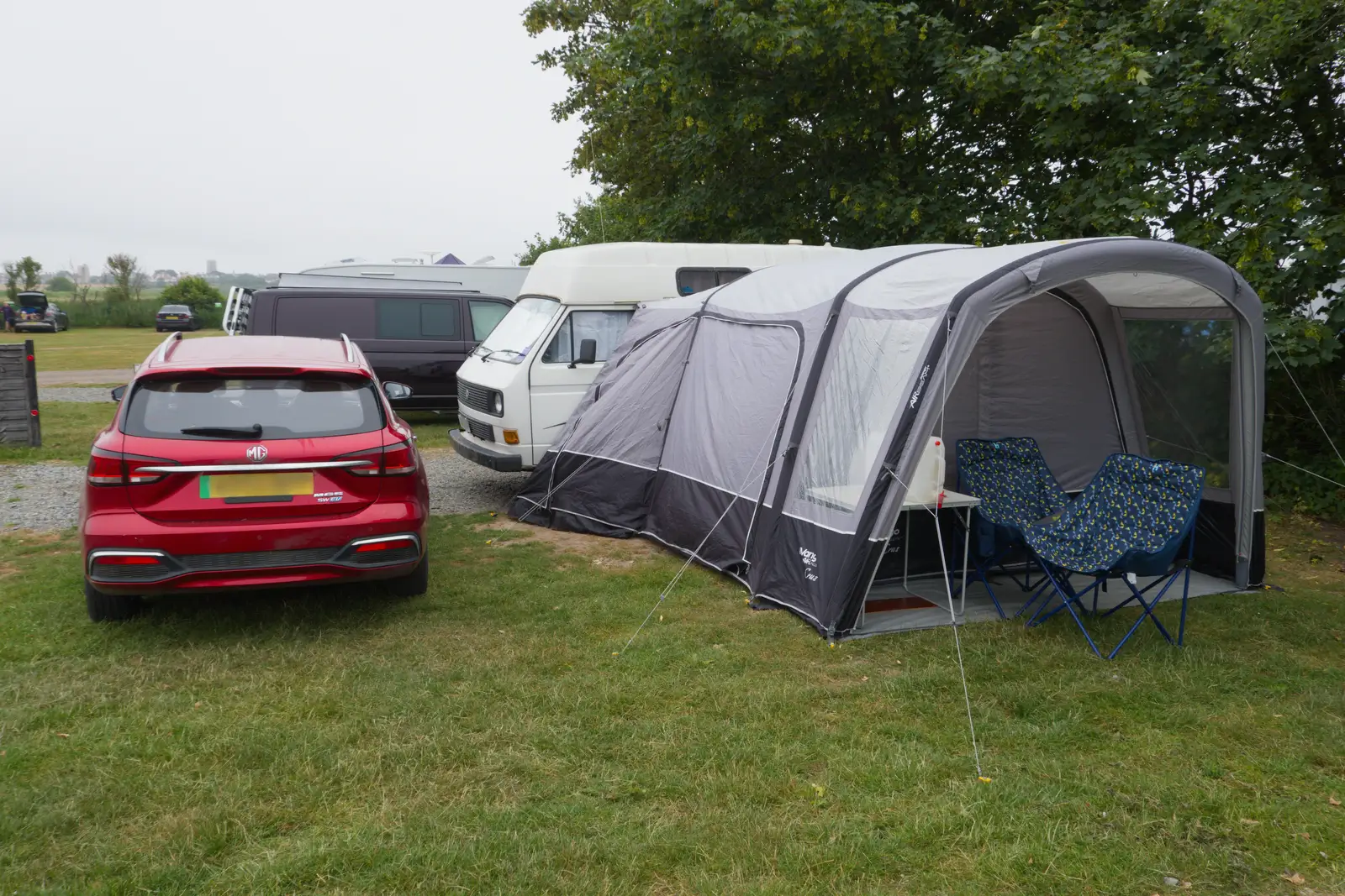 Our campsite spot, from Harry's Karate Kamp, Harbour Campsite, Southwold - 12th July 2026