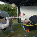 Joey and Jacob do a bit of ball throwing, Harry's Karate Kamp, Harbour Campsite, Southwold - 12th July 2026