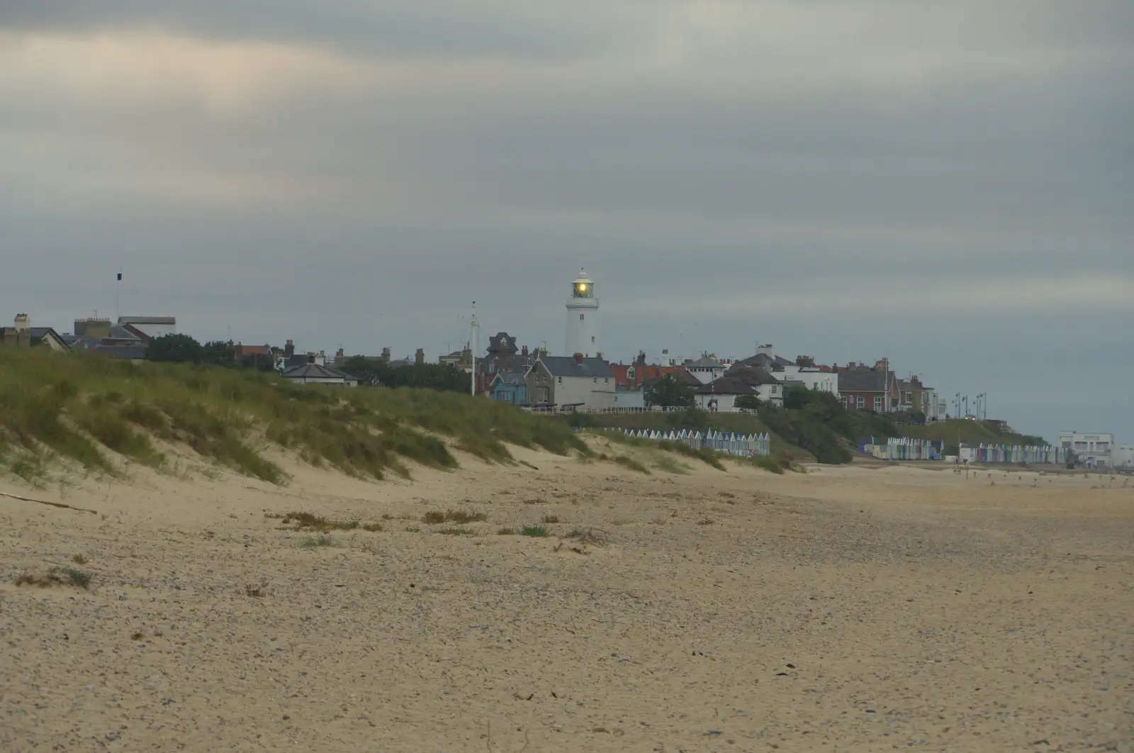 The lighthouse does its thing, from Harry's Karate Kamp, Harbour Campsite, Southwold - 12th July 2026