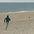 Harry chases a red balloon down the beach, Harry's Karate Kamp, Harbour Campsite, Southwold - 12th July 2026