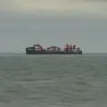 We watch a dredger float around at anchor, Harry's Karate Kamp, Harbour Campsite, Southwold - 12th July 2026
