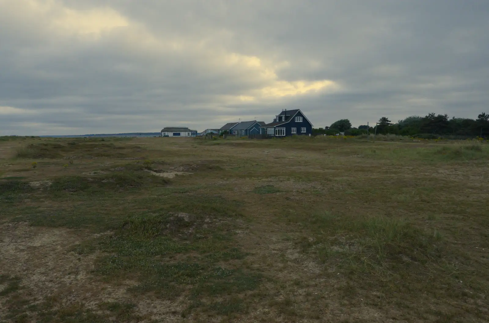 A cluster of houses behind the dunes, from Harry's Karate Kamp, Harbour Campsite, Southwold - 12th July 2026