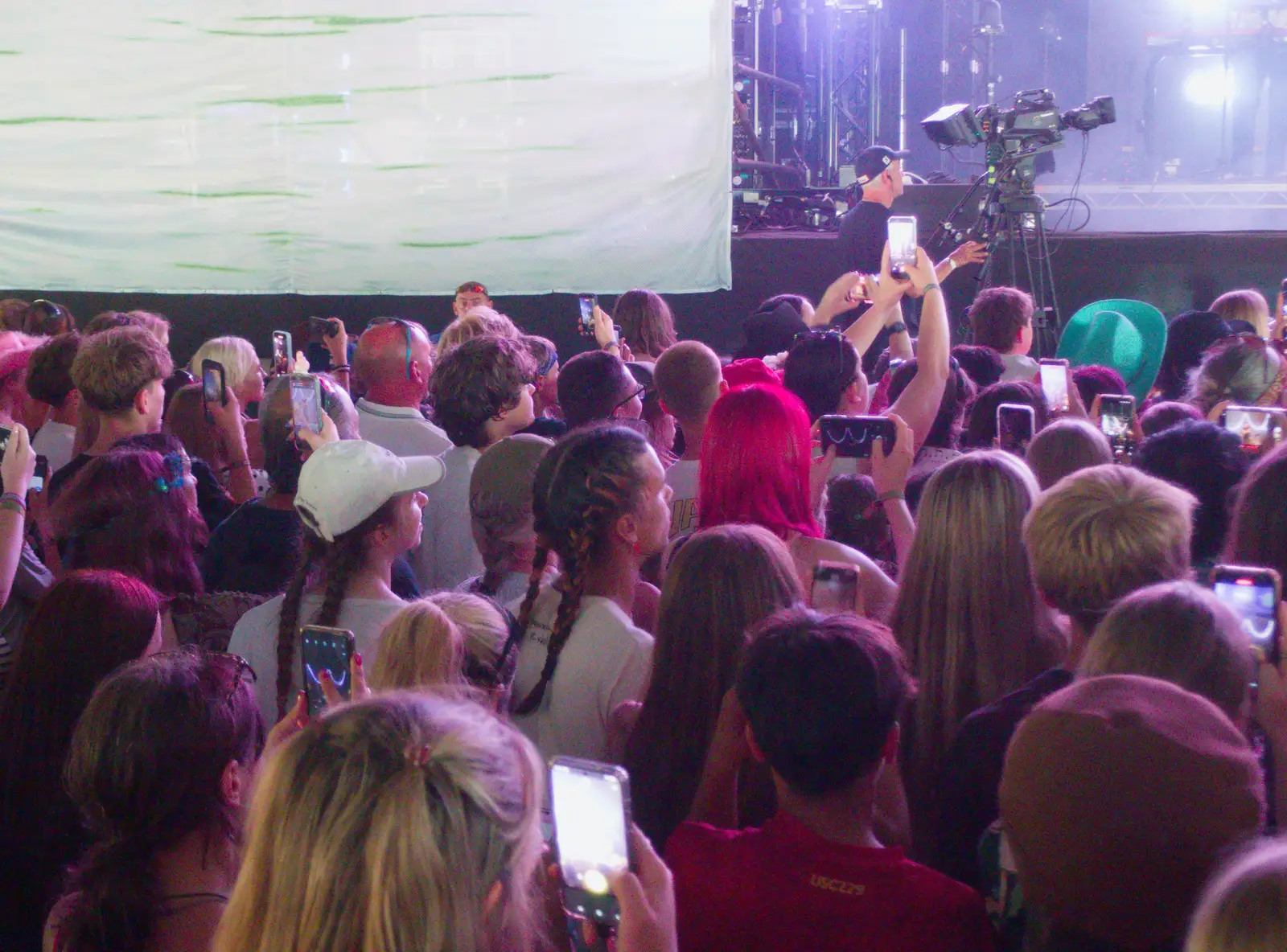 It's a sea of mobile phones, from Latitude's Twentieth Edition, Henham Park, Suffolk - 25th July 2026