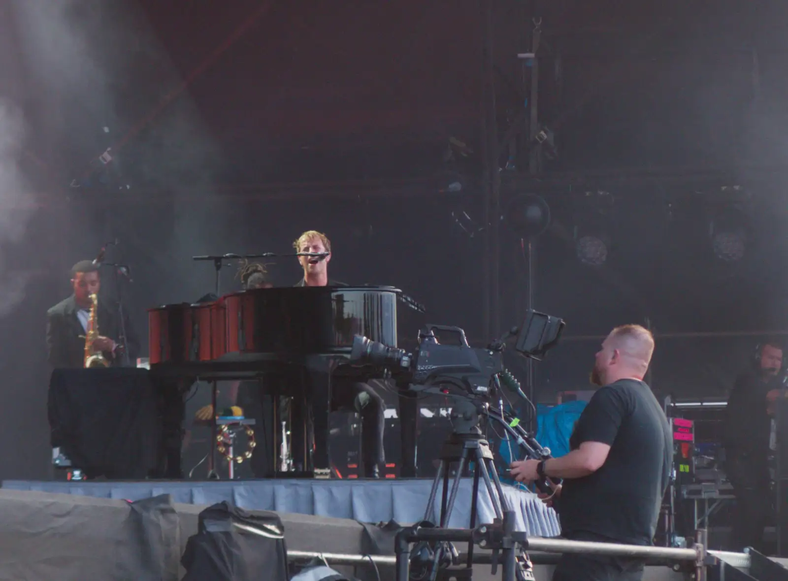 Tom Odell on a grand piano, from Latitude's Twentieth Edition, Henham Park, Suffolk - 25th July 2026