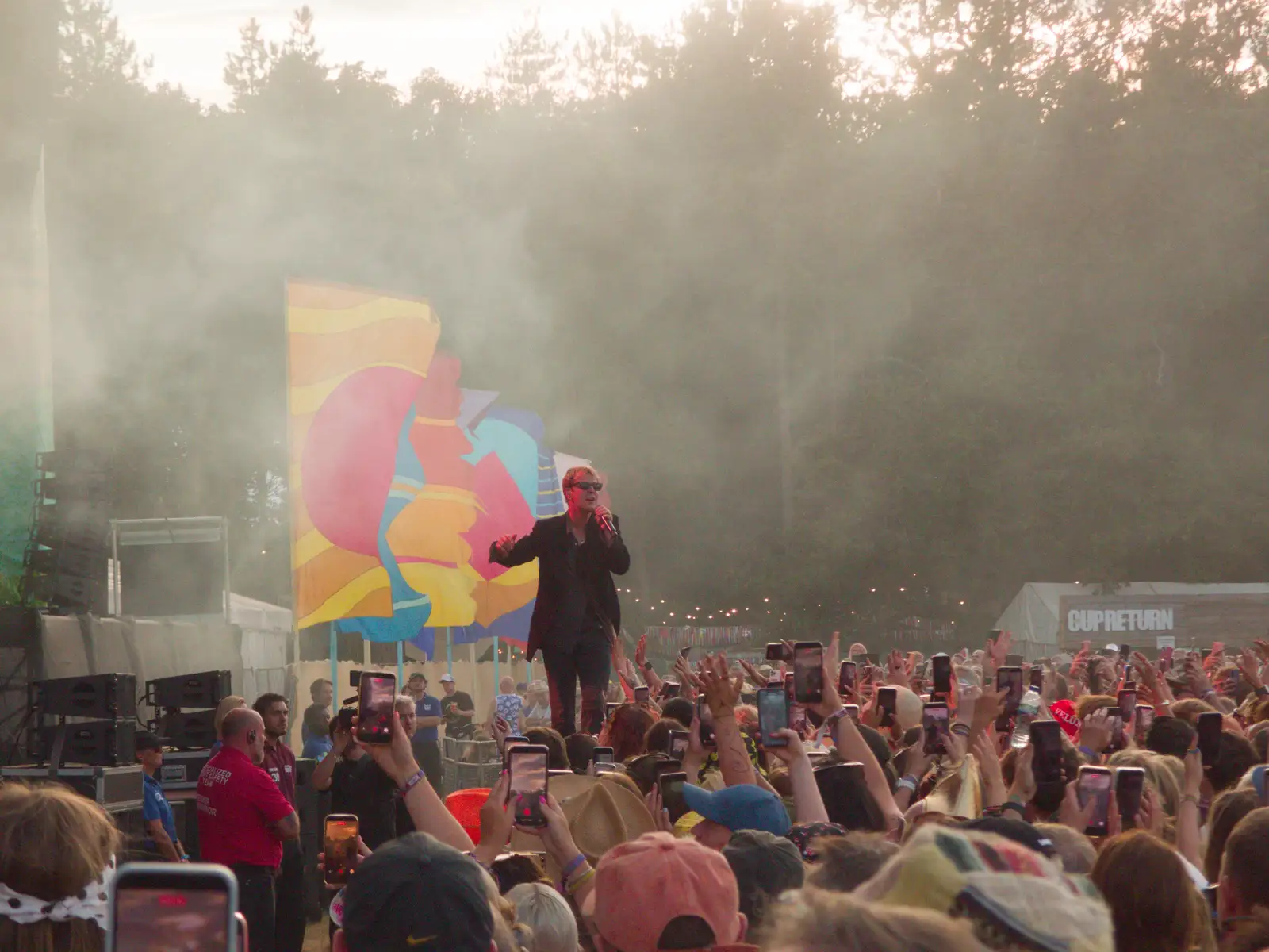 Tom Odell floats above the crowds, from Latitude's Twentieth Edition, Henham Park, Suffolk - 25th July 2026