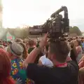 Some dude has a big camera on his head, Latitude's Twentieth Edition, Henham Park, Suffolk - 25th July 2026