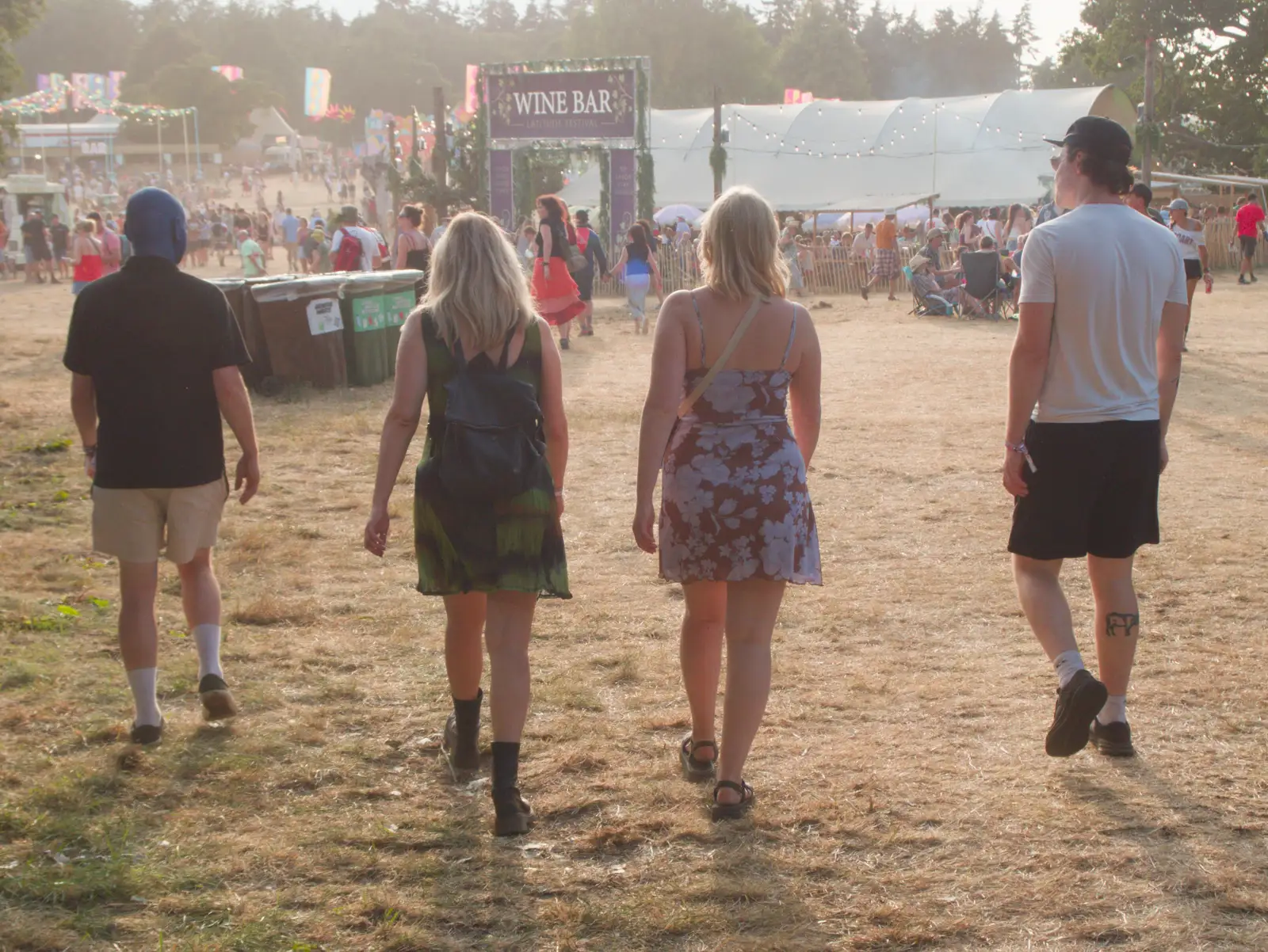 We follow a bloke with blue head, from Latitude's Twentieth Edition, Henham Park, Suffolk - 25th July 2026