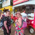 Isobel and Megan stop for some food, Latitude's Twentieth Edition, Henham Park, Suffolk - 25th July 2026