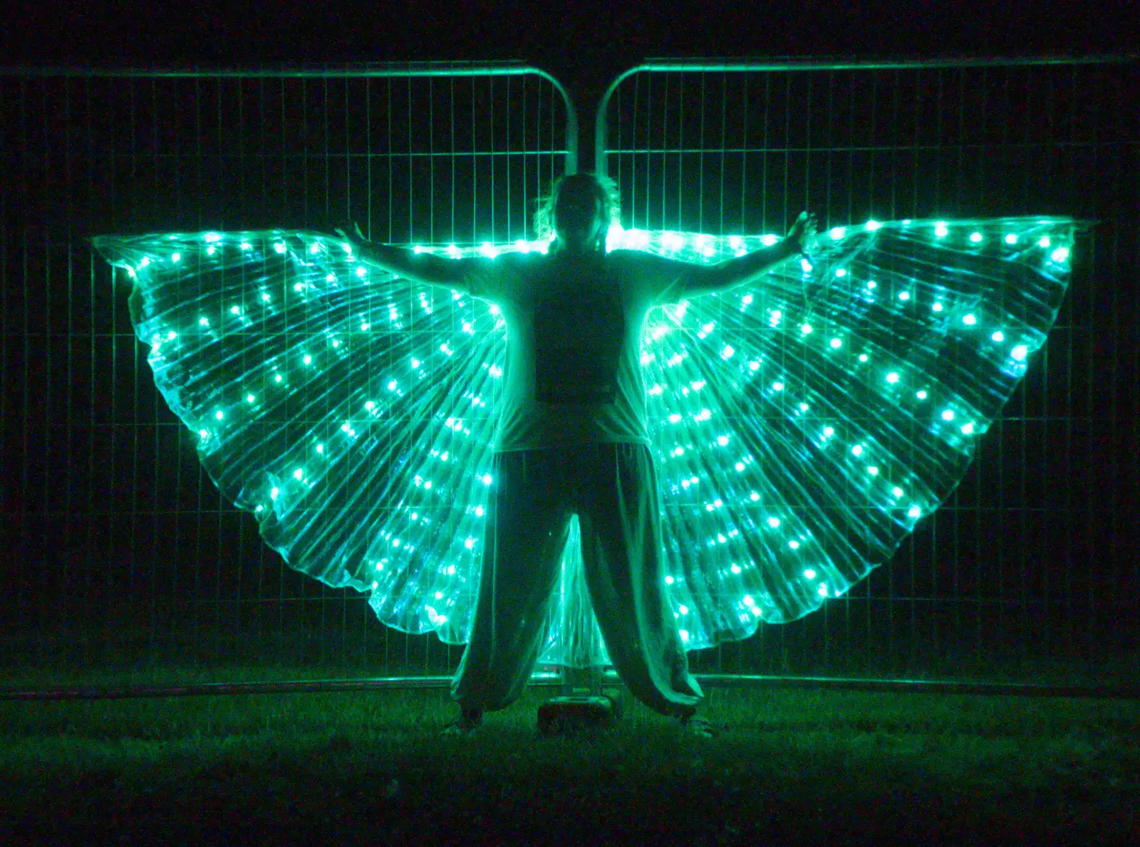 Isobel's green fairy wings, from Latitude's Twentieth Edition, Henham Park, Suffolk - 25th July 2026
