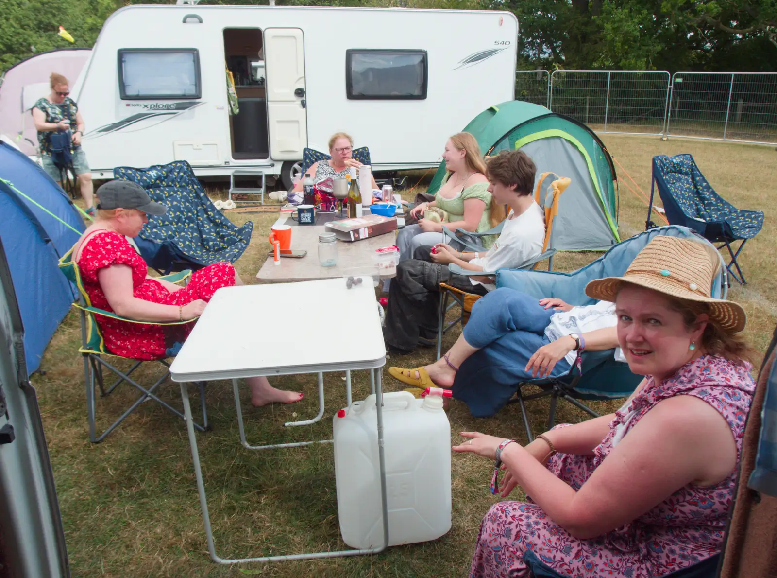 The camp party prepares for another day , from Latitude's Twentieth Edition, Henham Park, Suffolk - 25th July 2026