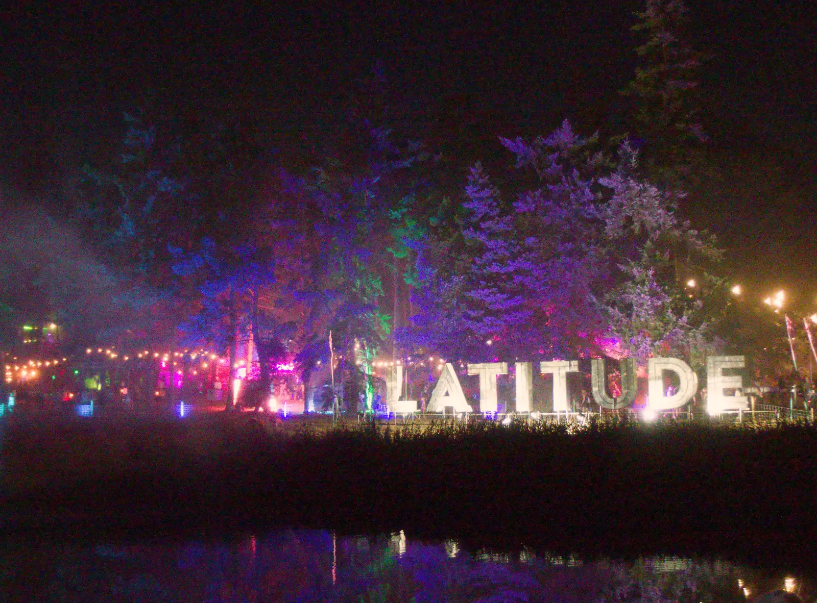 The updated Latitude sign, from Latitude's Twentieth Edition, Henham Park, Suffolk - 25th July 2026