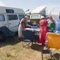 Morning preparations at the camp site, Latitude's Twentieth Edition, Henham Park, Suffolk - 25th July 2026