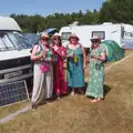 Isobel's posse is ready with tins of Gin and Tonic, Latitude's Twentieth Edition, Henham Park, Suffolk - 25th July 2026