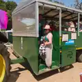 Isobel negotiates the last spot on the tractor, Latitude's Twentieth Edition, Henham Park, Suffolk - 25th July 2026