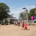 The tractor heads off for another taxi run, Latitude's Twentieth Edition, Henham Park, Suffolk - 25th July 2026