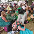 Isobel has a go at lying down under the tree, Latitude's Twentieth Edition, Henham Park, Suffolk - 25th July 2026