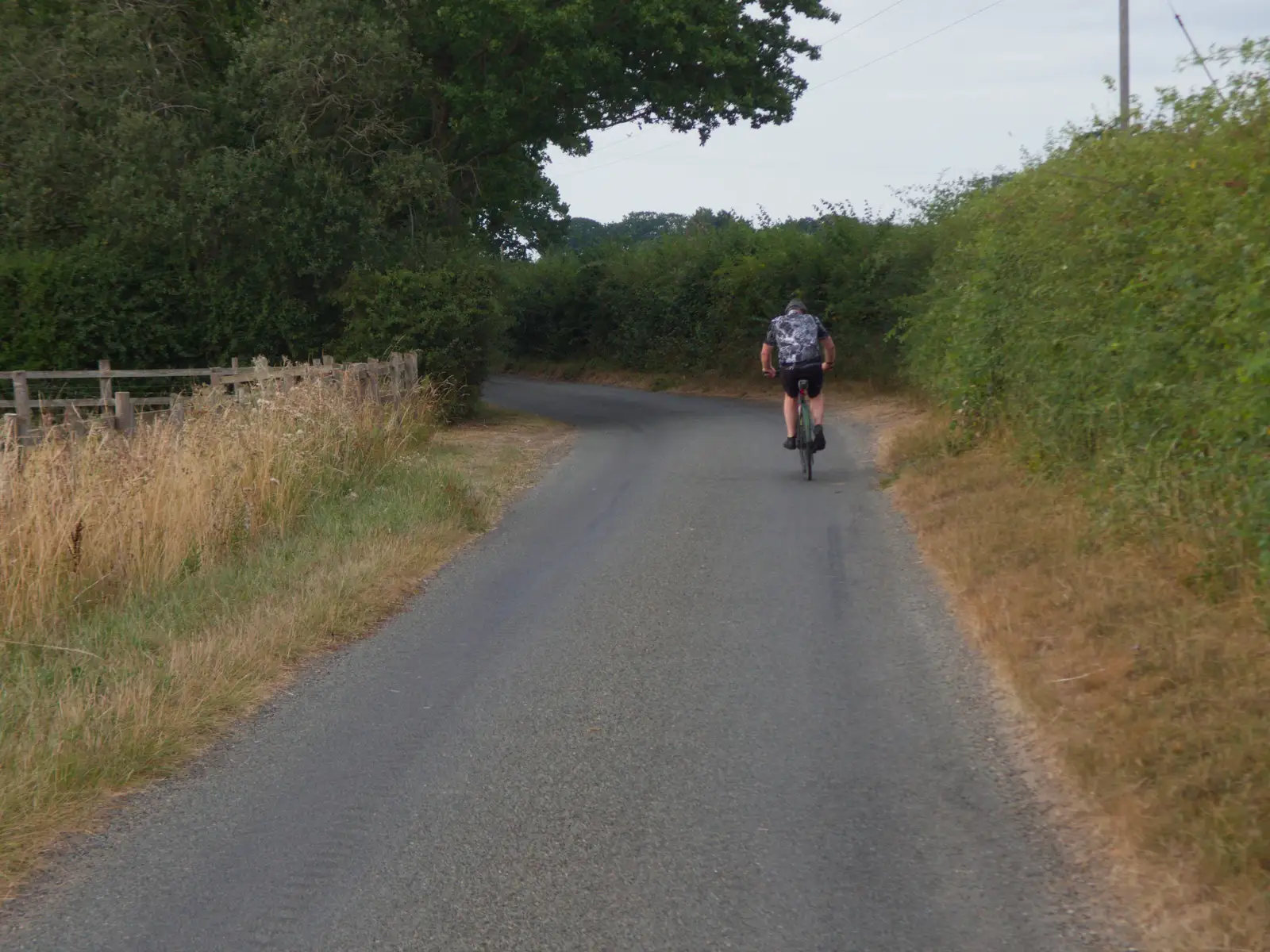 Gaz heads off to Pulham St. Mary, from A July Miscellany: Scole and a Ride To Pulham, Norfolk - 30th July 2026