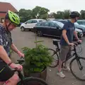 Gaz and Phil saddle up, A July Miscellany: Scole and a Ride To Pulham, Norfolk - 30th July 2026