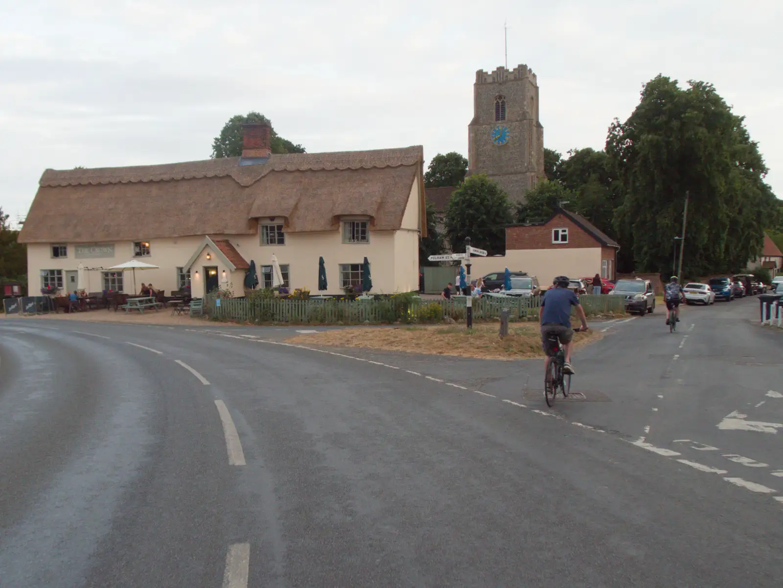 The Pulham Crown has been re-thatched, from A July Miscellany: Scole and a Ride To Pulham, Norfolk - 30th July 2026