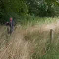 Isobel fights her way through the long grass, A July Miscellany: Scole and a Ride To Pulham, Norfolk - 30th July 2026