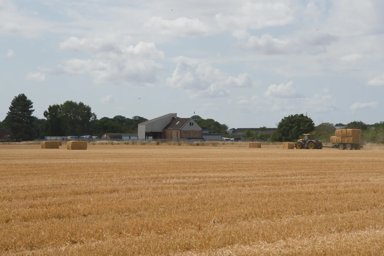 The back field is already cut, from A Postcard From: Needham Market, Suffolk - 31st July 2026