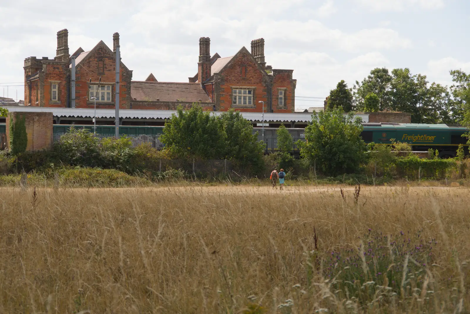 A Class 66 'shed' rumbles through Needham, from A Postcard From: Needham Market, Suffolk - 31st July 2026