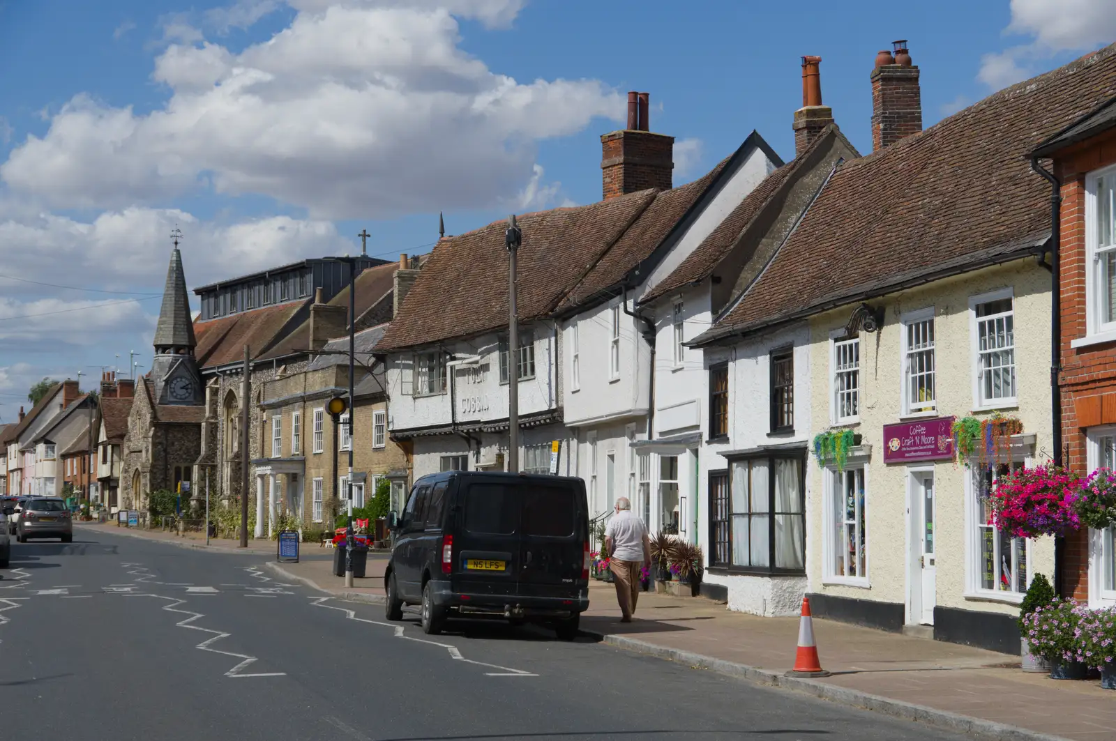 Needham Market's high street, from A Postcard From: Needham Market, Suffolk - 31st July 2026