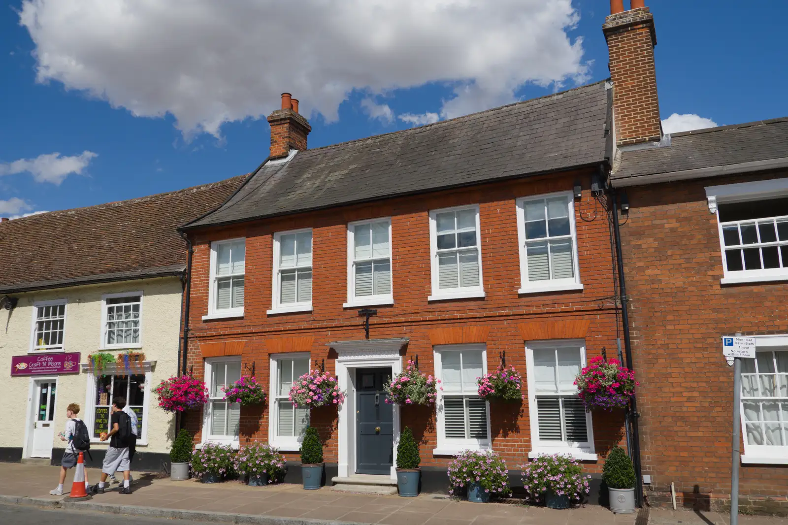 A grand house on the high street, from A Postcard From: Needham Market, Suffolk - 31st July 2026