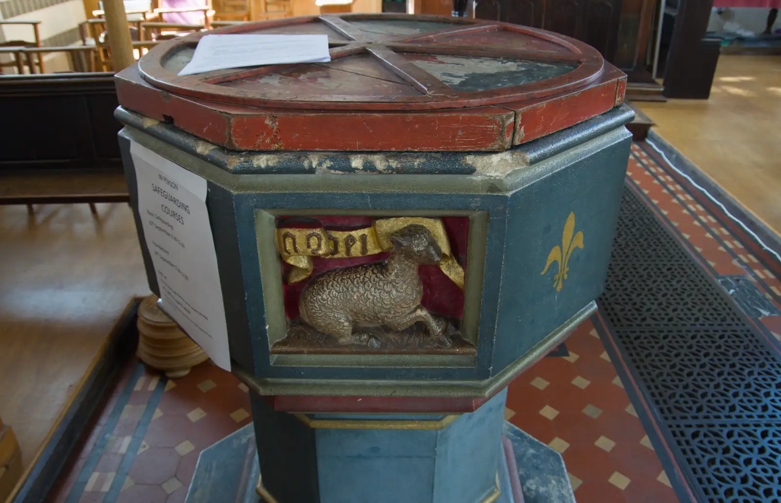 A colourful font, from A Postcard From: Needham Market, Suffolk - 31st July 2026