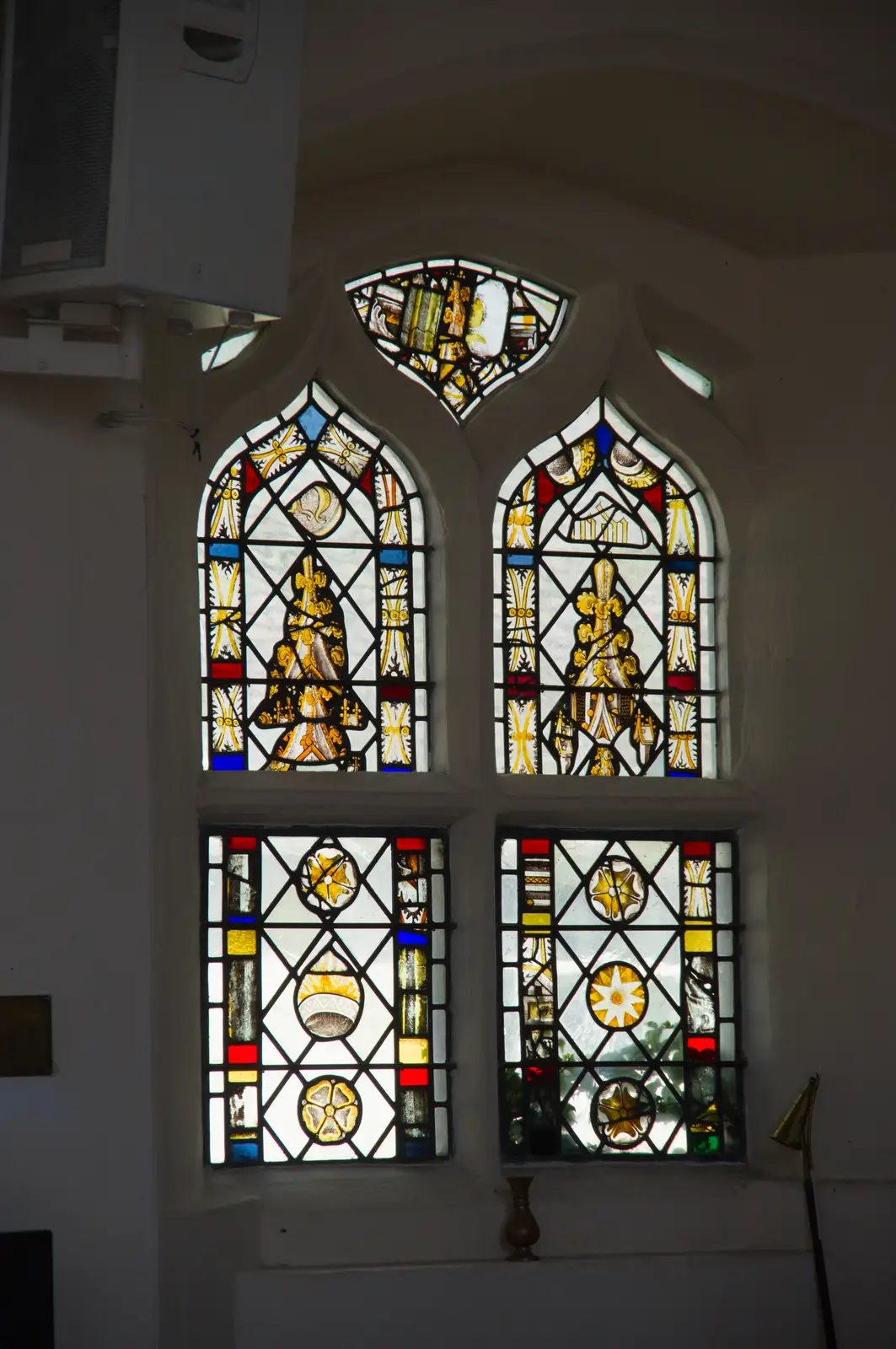 All that remains of original mediaeval glass, from A Postcard From: Needham Market, Suffolk - 31st July 2026