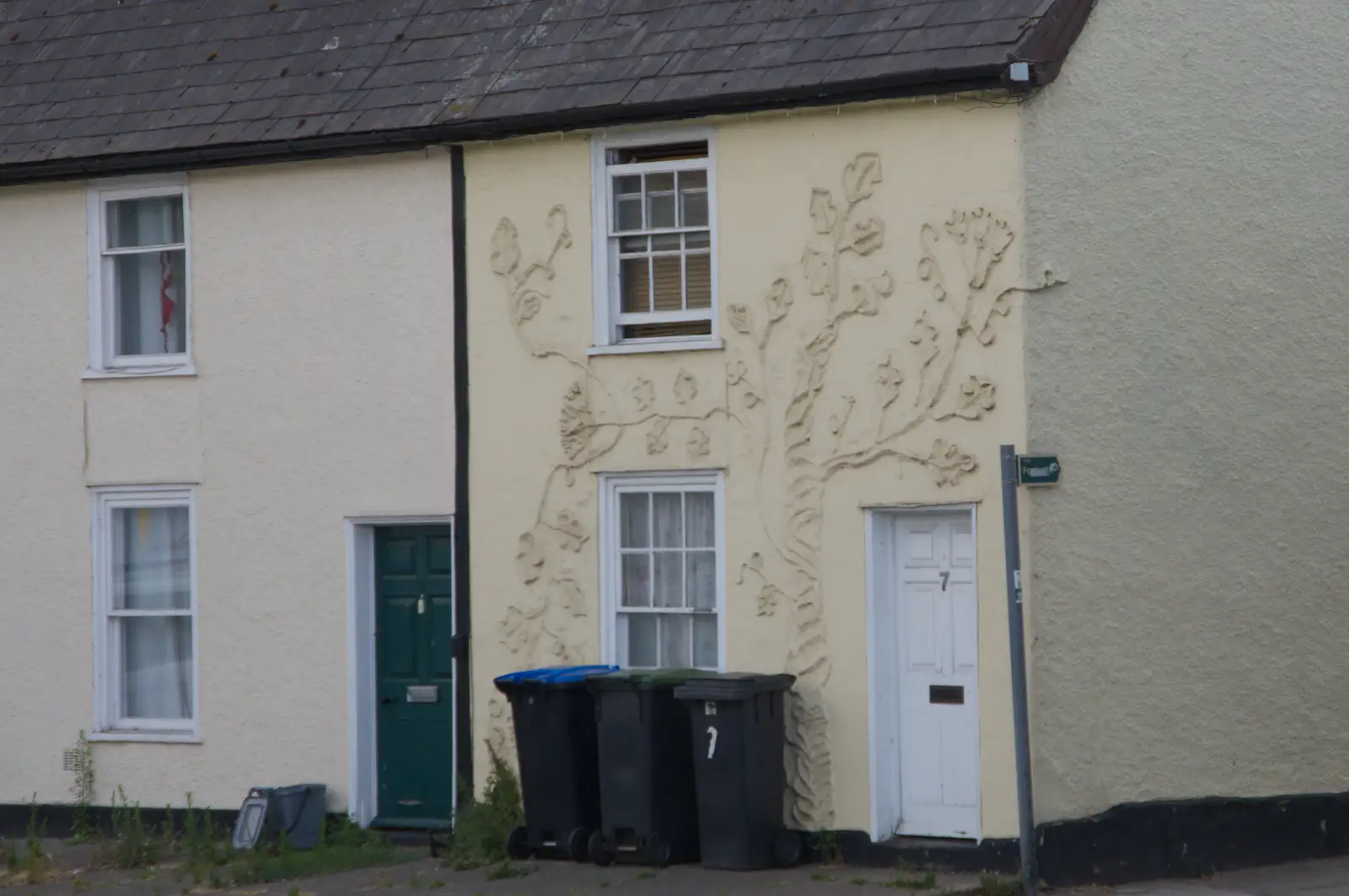 Impressive pargetting on a building, from A Postcard From: Needham Market, Suffolk - 31st July 2026