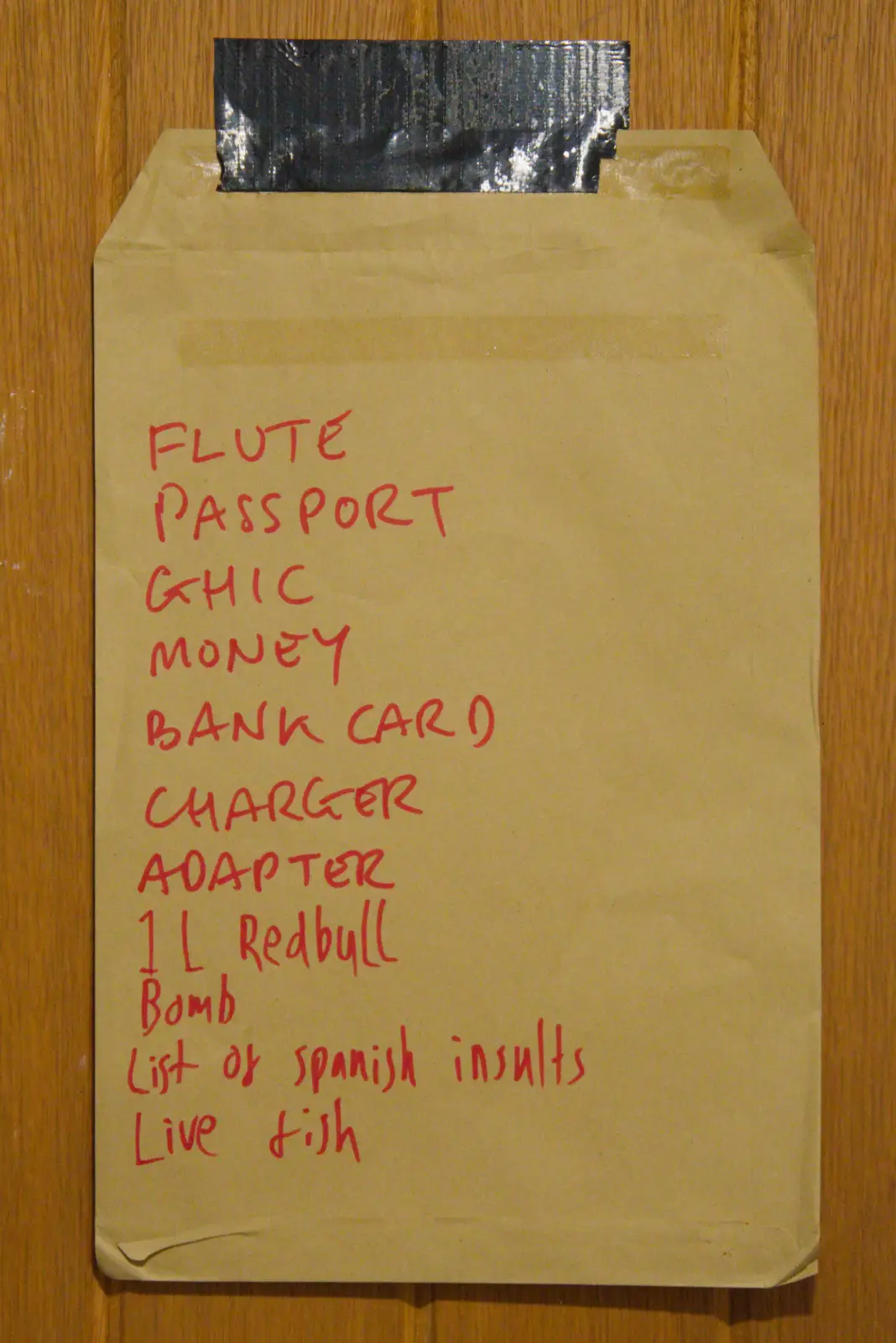 Fred's added to the Spanish 'don't forget' list, from Music in the Beer Garden, Trowel and Hammer, Cotton - 2nd August 2026
